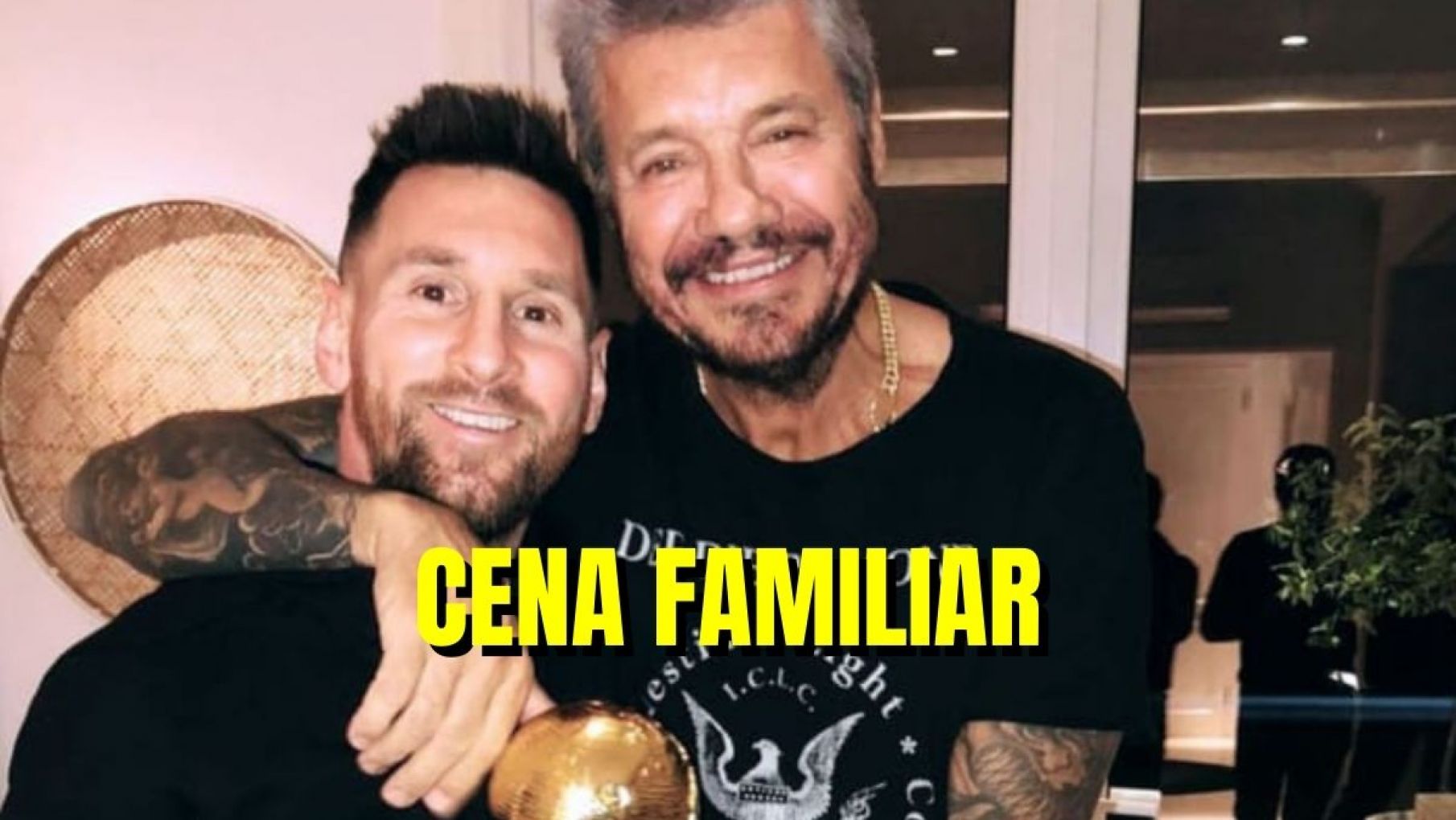 Marcelo Tinelli recibió a Lionel Messi en su casa y le dejó un especial mensaje